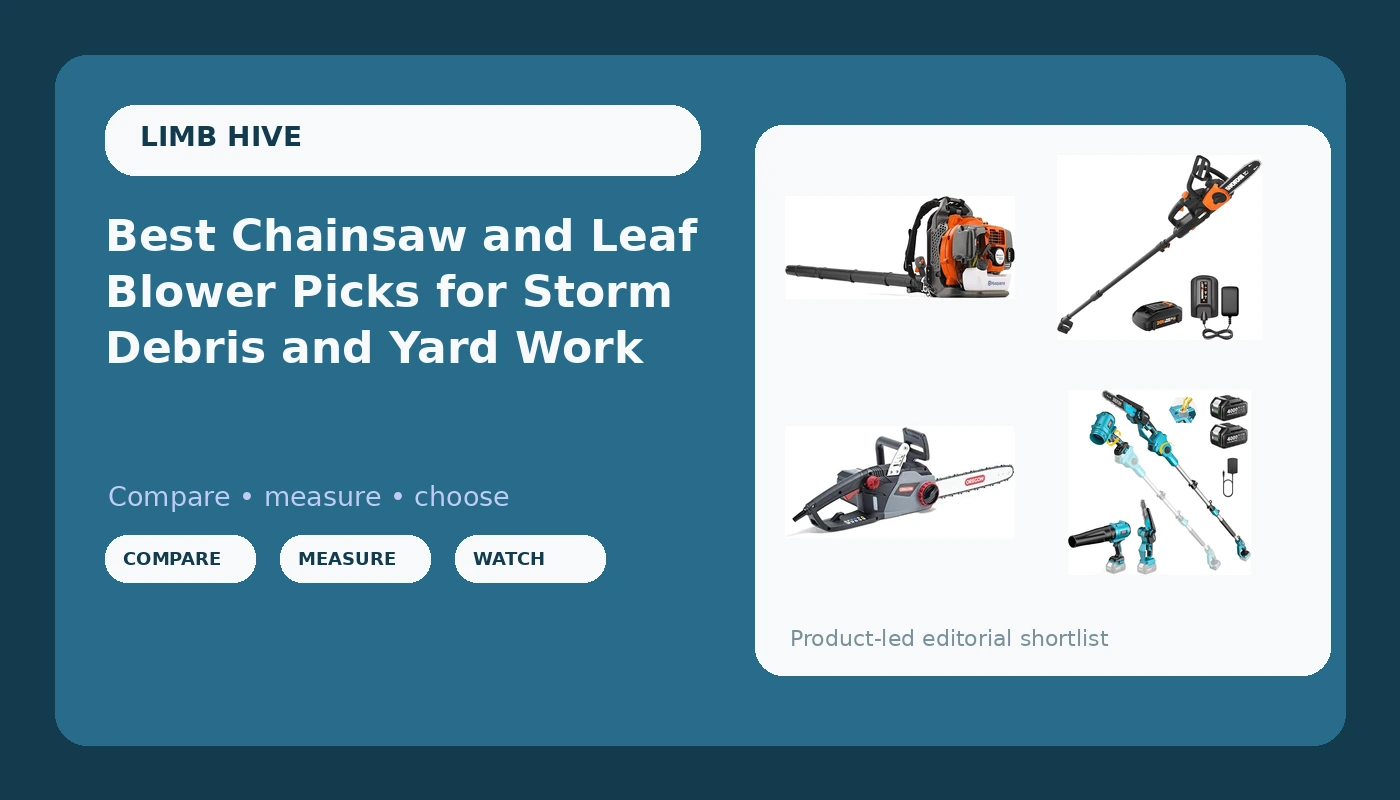 Best Chainsaw and Leaf Blower Picks for Storm Debris and Yard Work