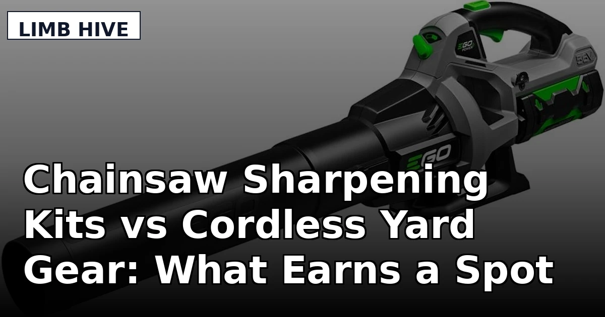 Chainsaw Sharpening Kits vs Cordless Yard Gear: What Earns a Spot in the Truck