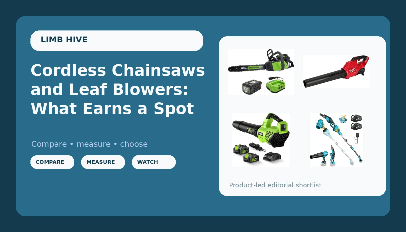 Cordless Chainsaws and Leaf Blowers: What Earns a Spot