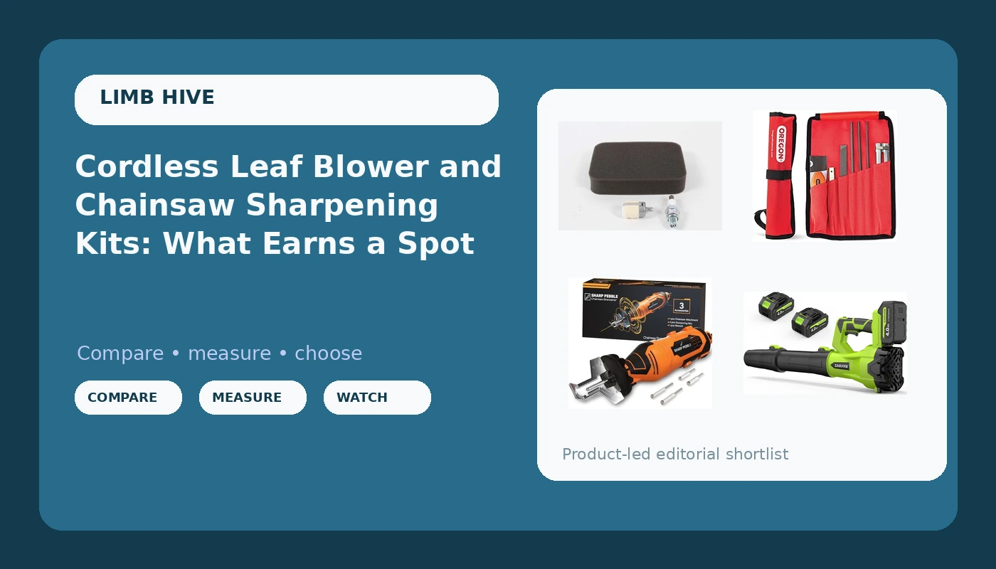Cordless Leaf Blower and Chainsaw Sharpening Kits: What Earns a Spot