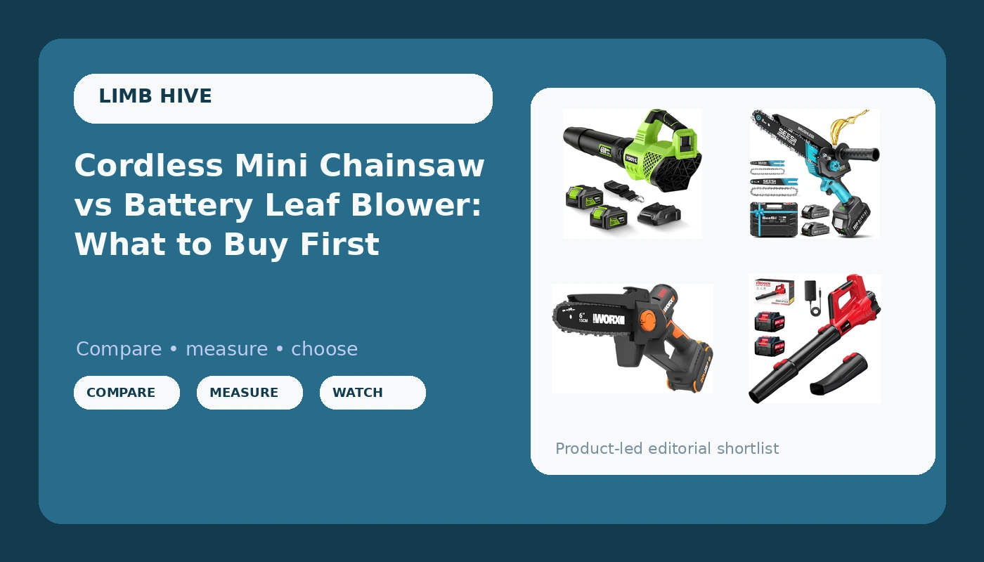 Cordless Mini Chainsaw vs Battery Leaf Blower: What to Buy First