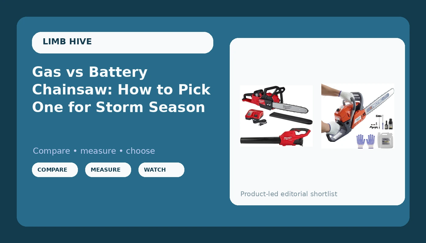 Gas vs Battery Chainsaw: How to Pick One for Storm Season