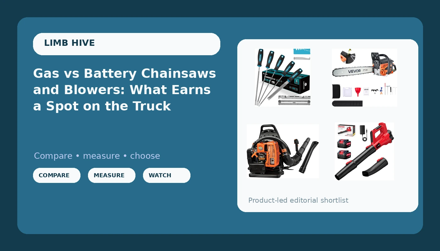 Gas vs Battery Chainsaws and Blowers: What Earns a Spot on the Truck