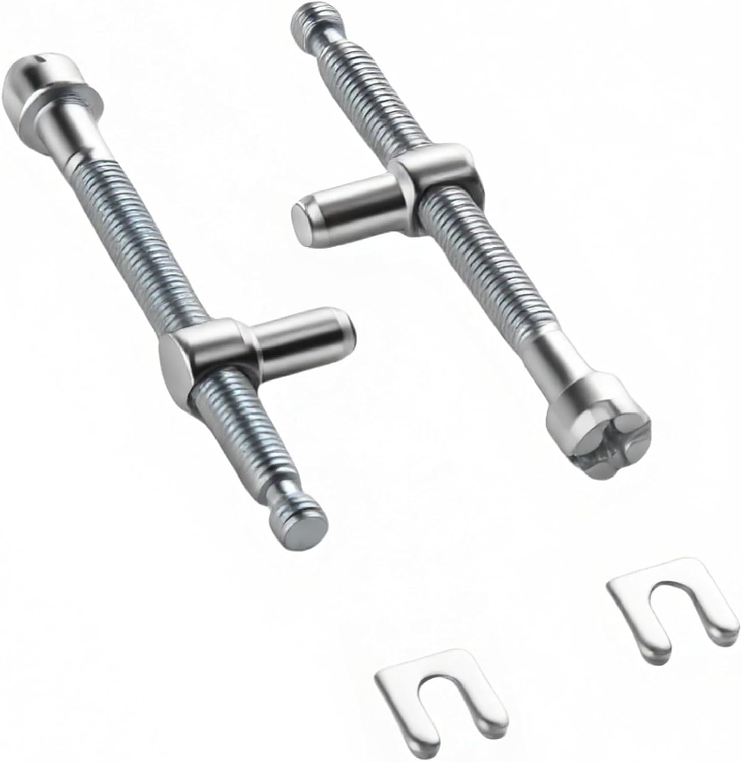 Set of 2 Silver Chain Adjuster Screws (B0FC2BVXJS)