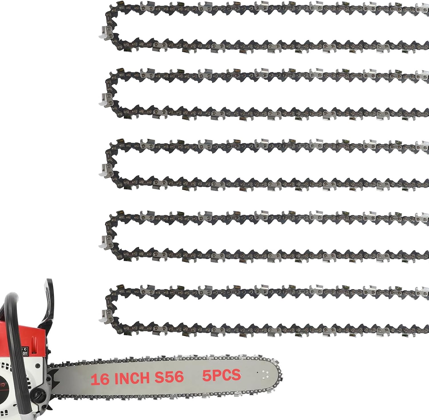 5 Pack 16-inch Chain (B0H3GHHTK1)